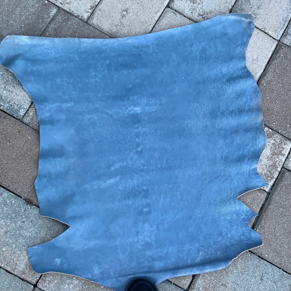 Blue Leather Hide